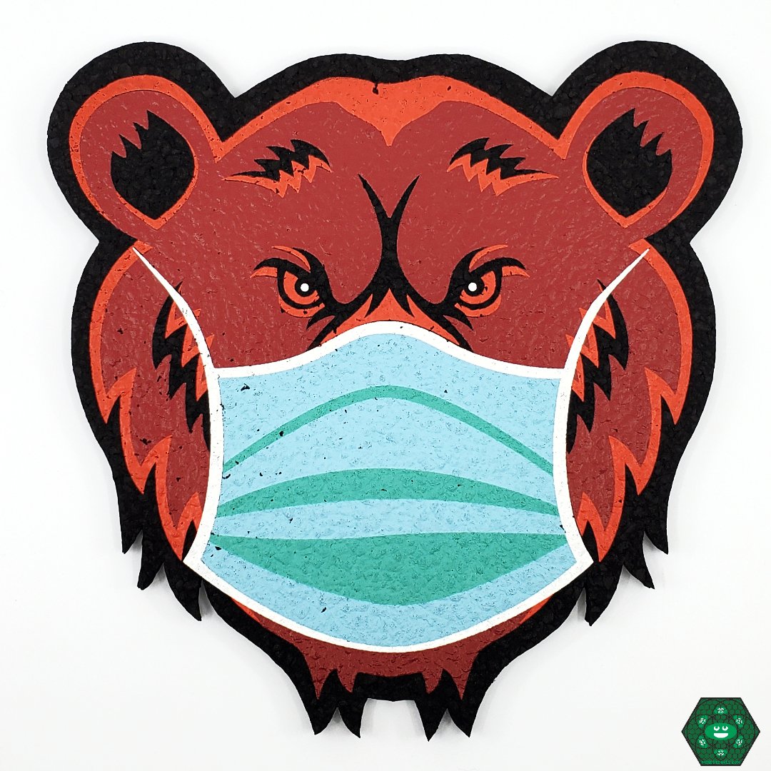 Bear Quartz COVID Mood Mat | Unique Design | Eco-Friendly Dab Surface