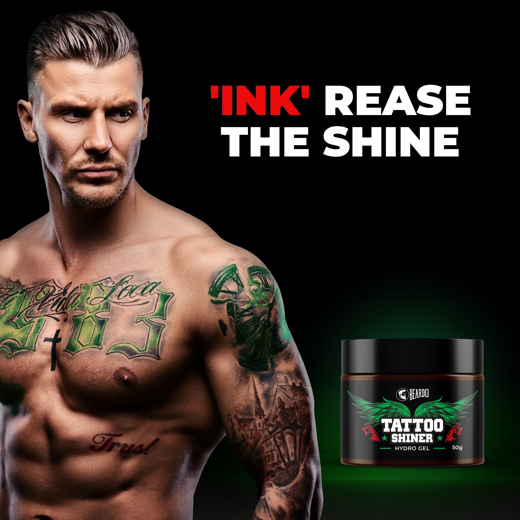 Beardo Tattoo Shiner Gel  50 Gm