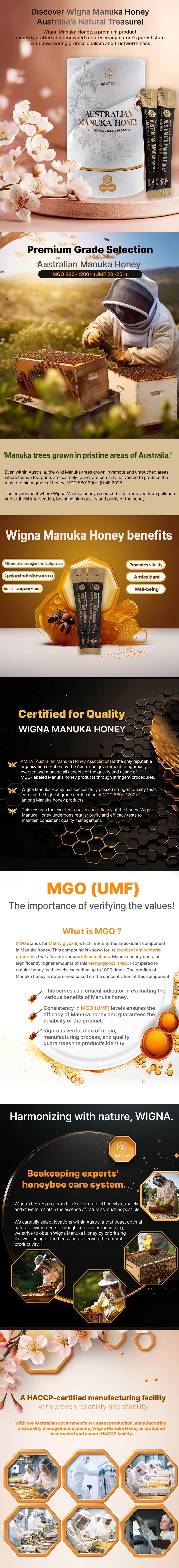 Manuka Honey MGO 880+ with Royal Jelly & Propolis, 15g x 30 sticks