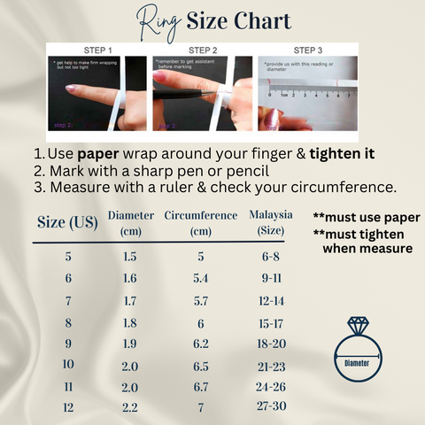 Sizing Chart – THE BEAD SHOP