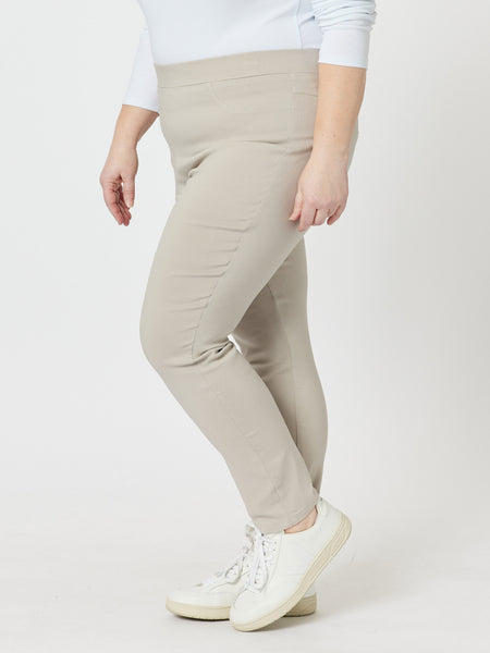 Womens Eric Bompard Pants And Leggings  Cotton and linen pegged pants  Chamomile < Noplanxing