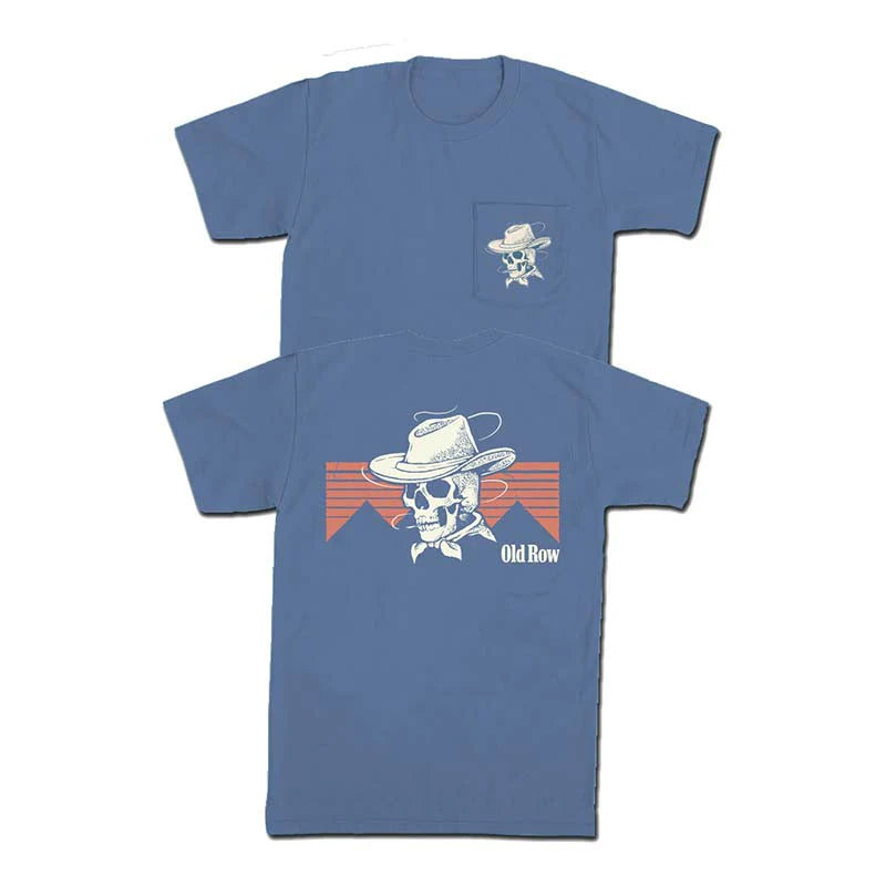 Old Row The Cowboy Skull Pocket Tee