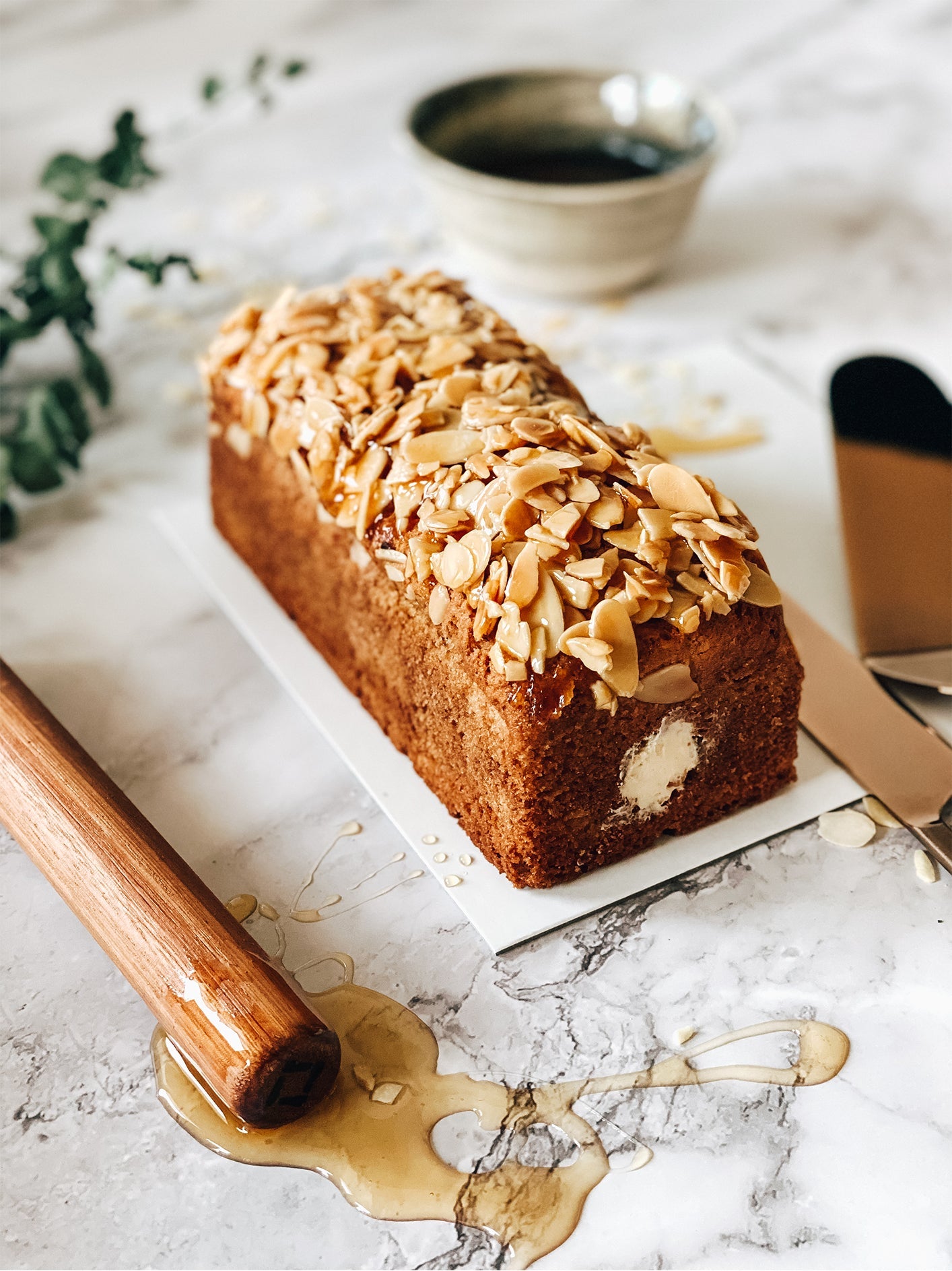 Blueberry Almond Tea Cake - A Beautiful Plate