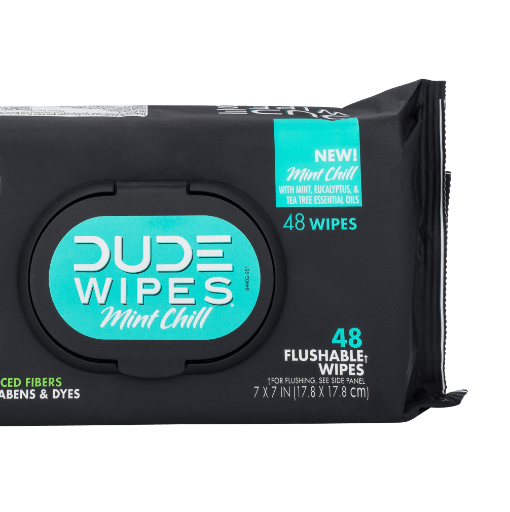 DUDE Flushable Wipes, Mint Chill – DUDE Products