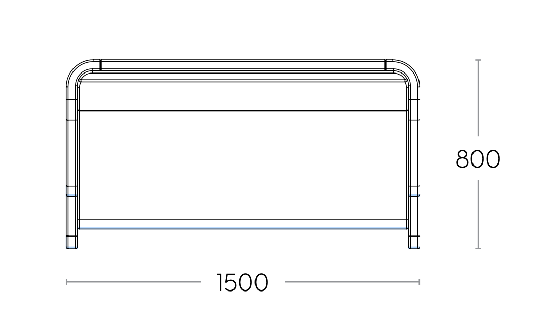 Motion Zip Worktop Dimension