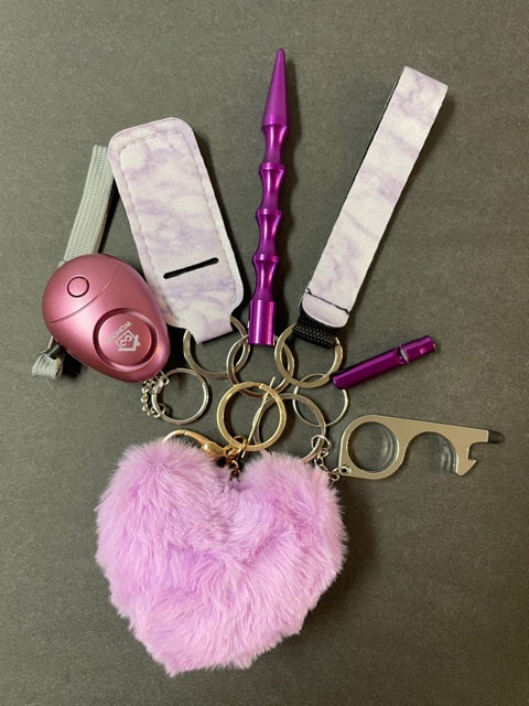 handmade self defense keychain set