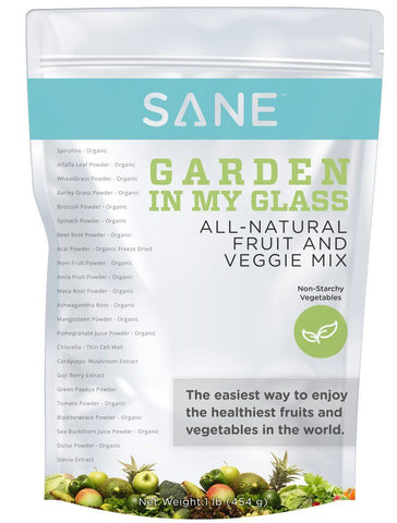 An image of a bag of SANE Garden in my Glass product.