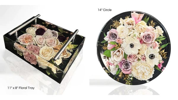 Resin Floral Block Tray sizes - DBAndrea