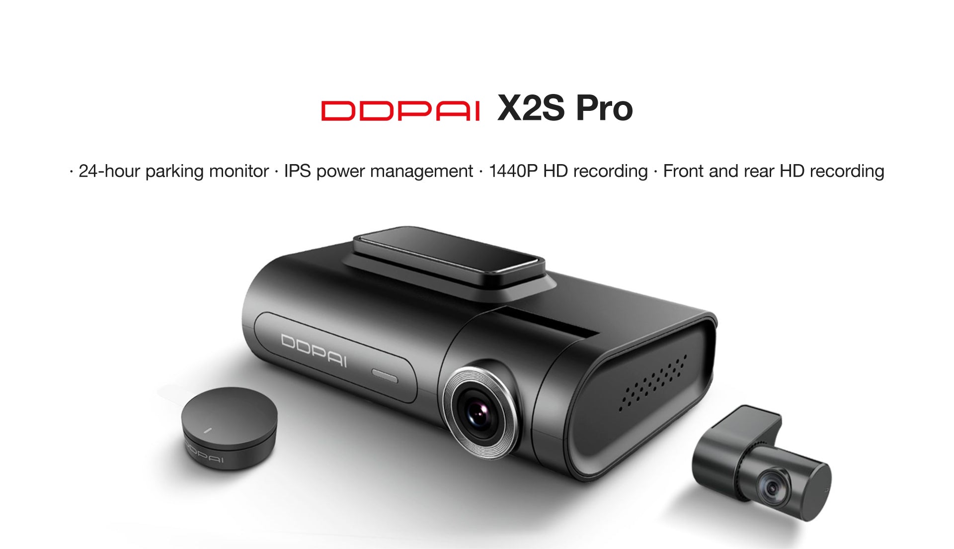 DDpai X2S Pro 2CH Dual Wifi GPS QuadHD dashcam - Dashcamdeal