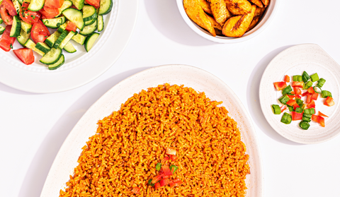 POKS Jollof Rice with Fried Plantain