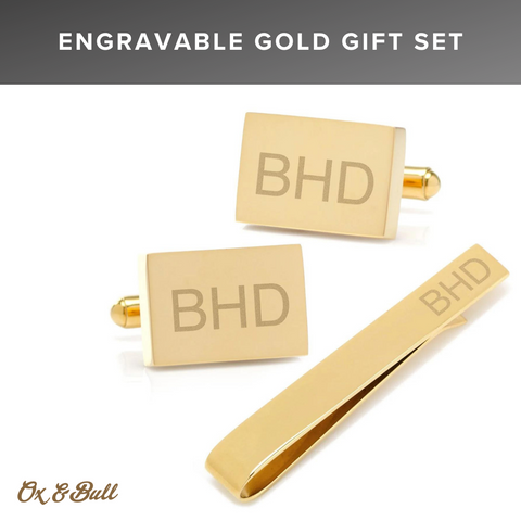 Engravable Gold Gift Set | Ox & Bull Trading Co.