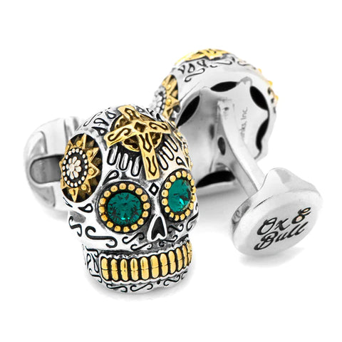 These skull cufflinks are a bold statement, but for the right occasion, they're the right choice.