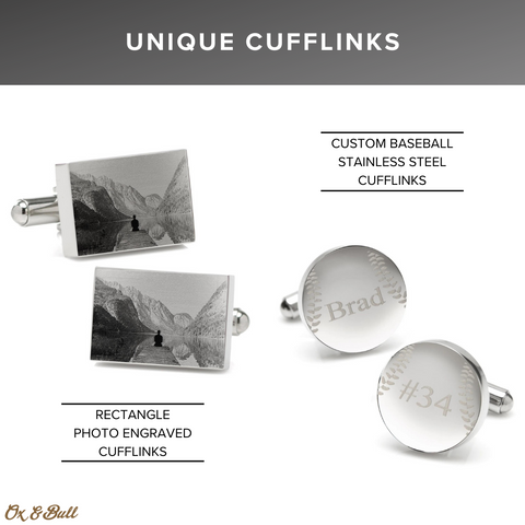 Unique Engravable Cufflinks for Men | Ox & Bull Trading Co.