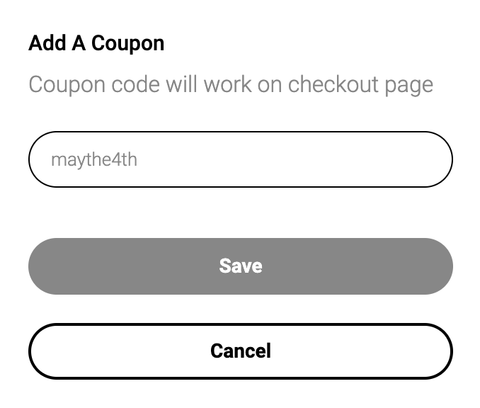 add a coupon