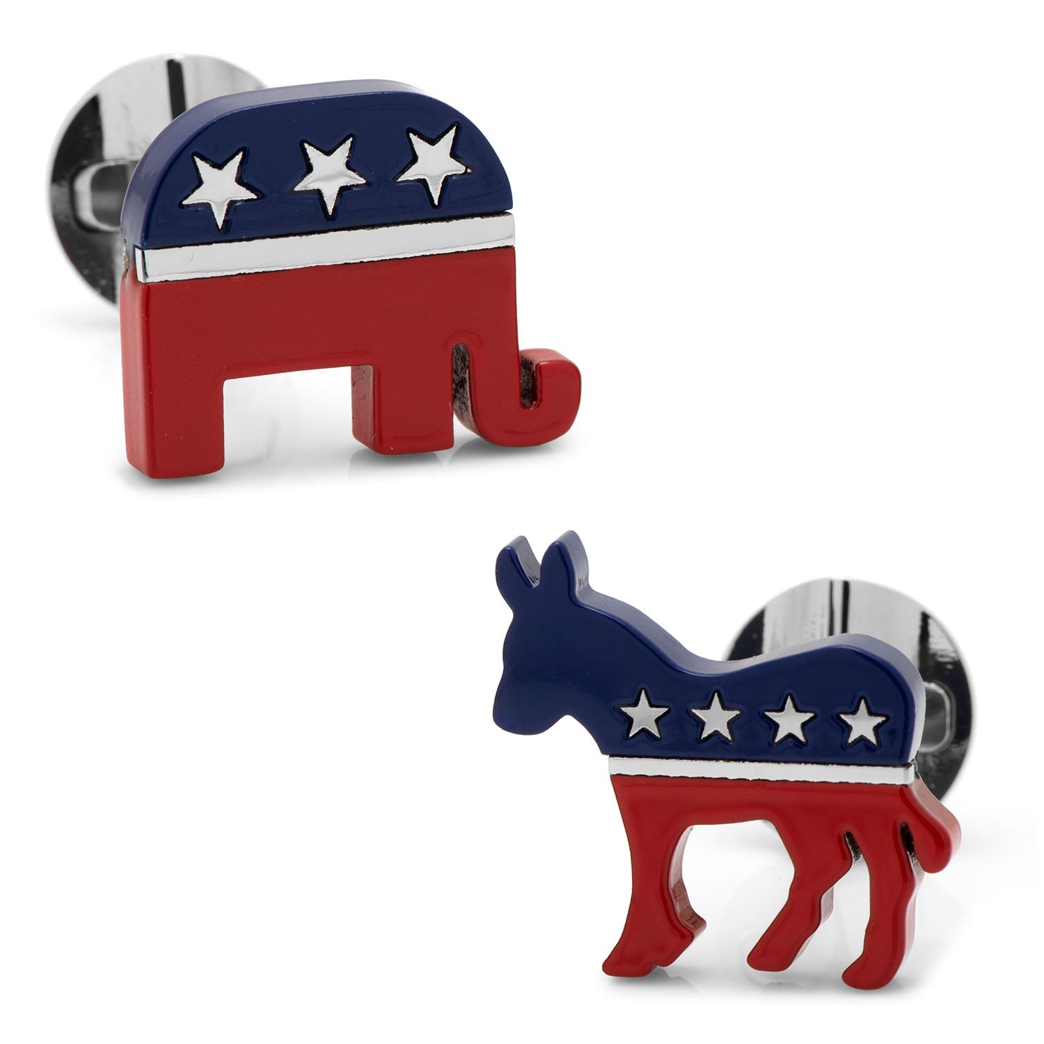 Stainless Steel Republican Elephant Cufflinks – Ox & Bull Trading Co.