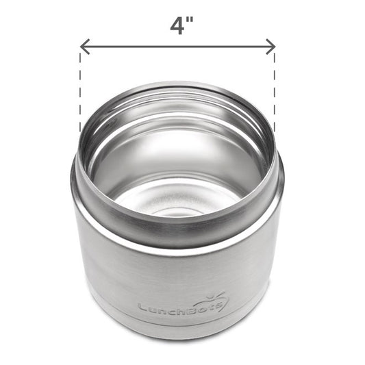 LunchBots 6 Cup Stainless Steel Salad Bowl Container