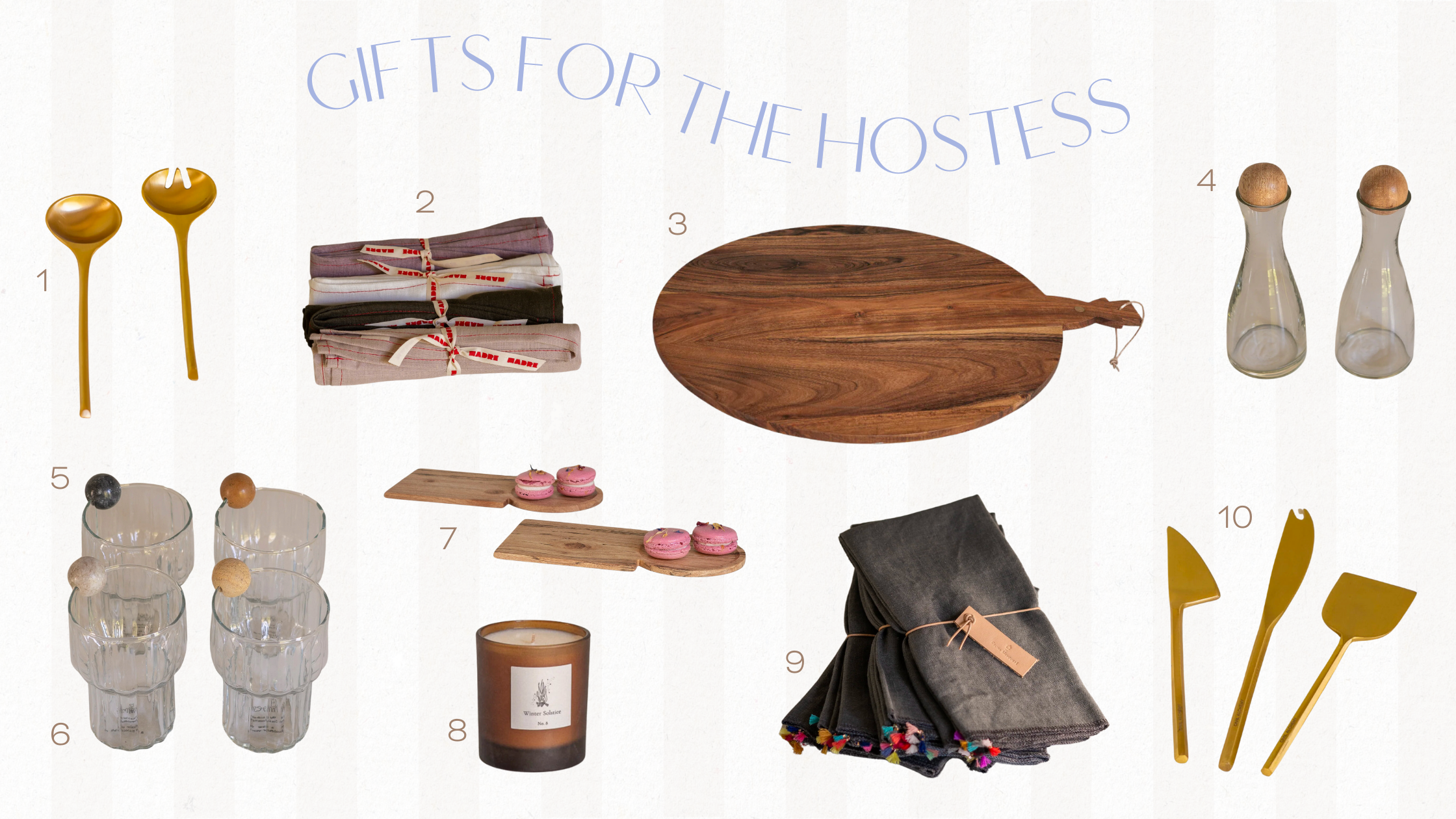 Holiday Gift Guide - Gift Ideas for the Hostess or Host