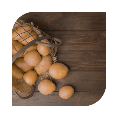 Potato storage in basket