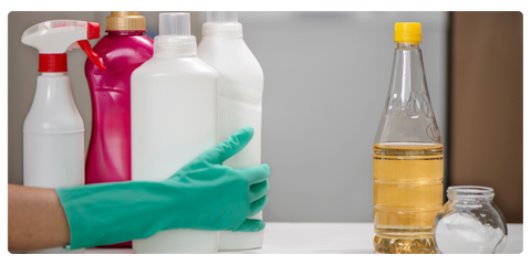 Chemical cleaning products vs. natural cleaning products