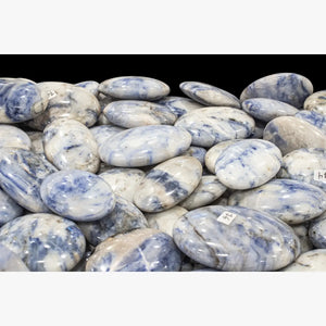 Afghanite Pillow Palm Stones - Quasar Gems