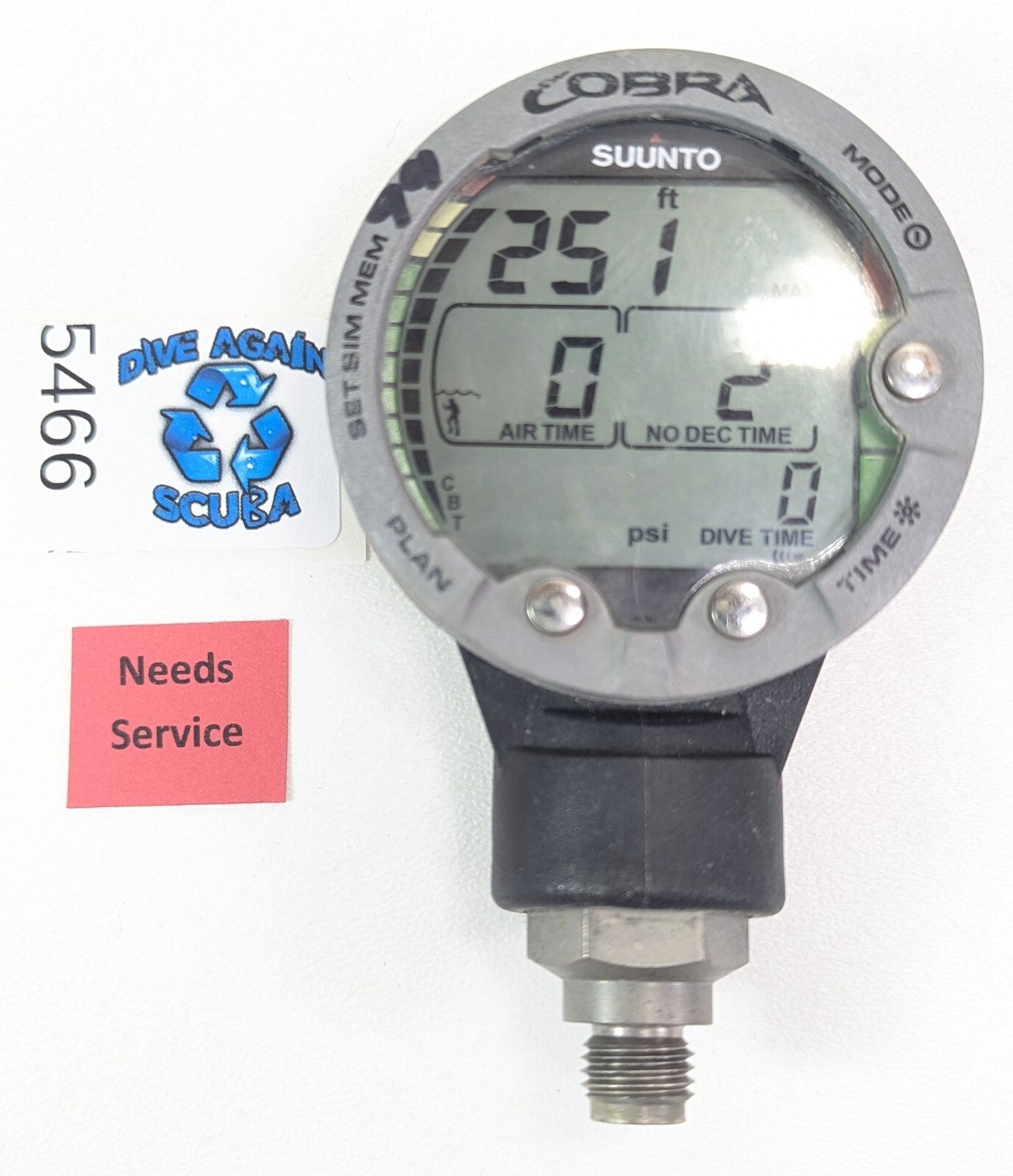 Suunto Cobra Air Integrated Scuba Dive Air & Nitrox Computer as-is #5438