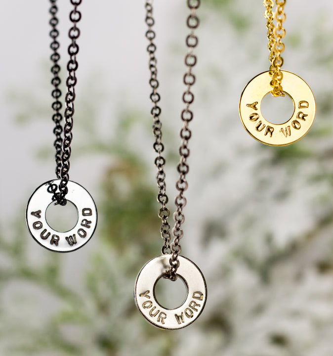 MyIntent Custom Chain Necklace all color Black Nickel, Nickel, and Brass