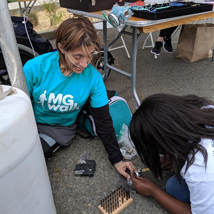 Folks bonding over making MyIntent Products while participating in a fundraiser