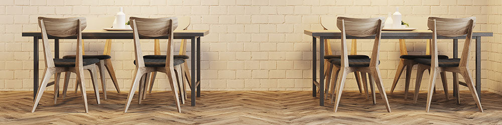 Cafe furniture with dining chairs and tables