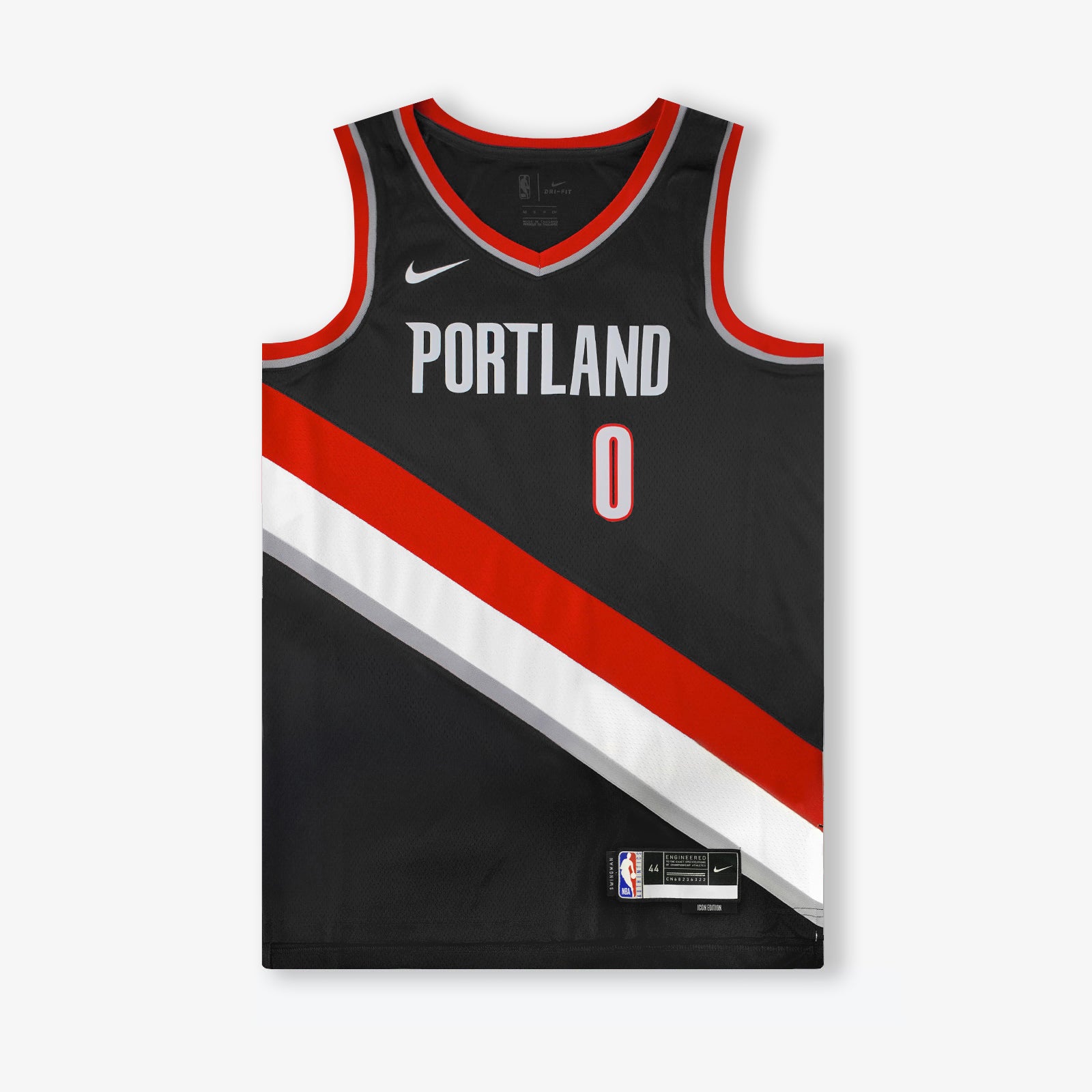 Nike Men's Damian Lillard Black Portland Trail Blazers 2020/21 Swingman  Jersey - Icon Edition