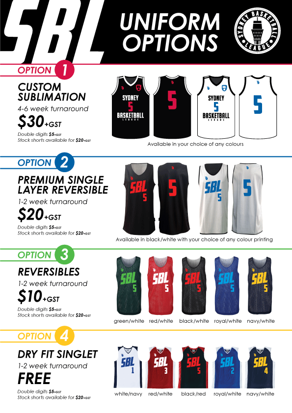 basketball league jerseys