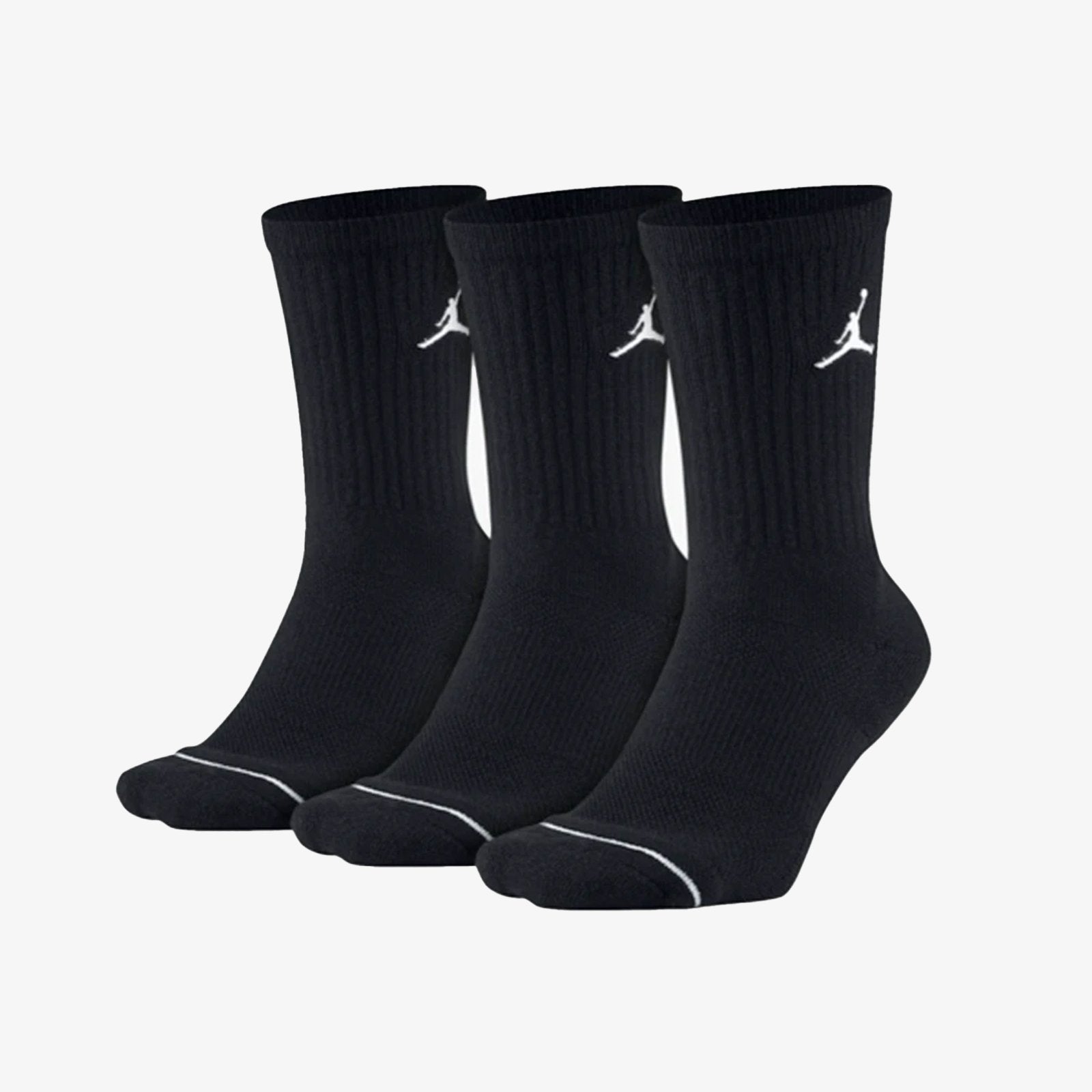 Jumpman Crew Socks (3 Pack) - Black 