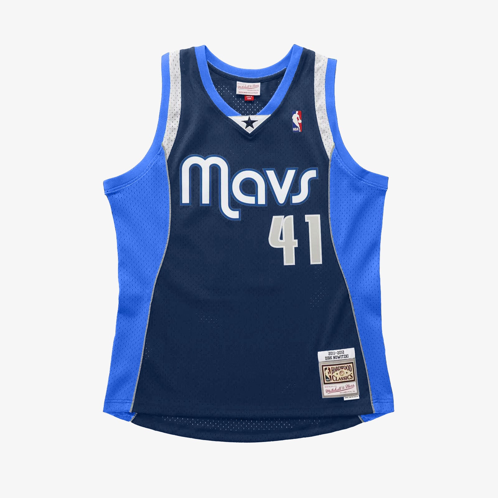 DALLAS MAVERICKS MITCHELL & NESS DIRK NOWITZKI DRAFT JERSEY TEE