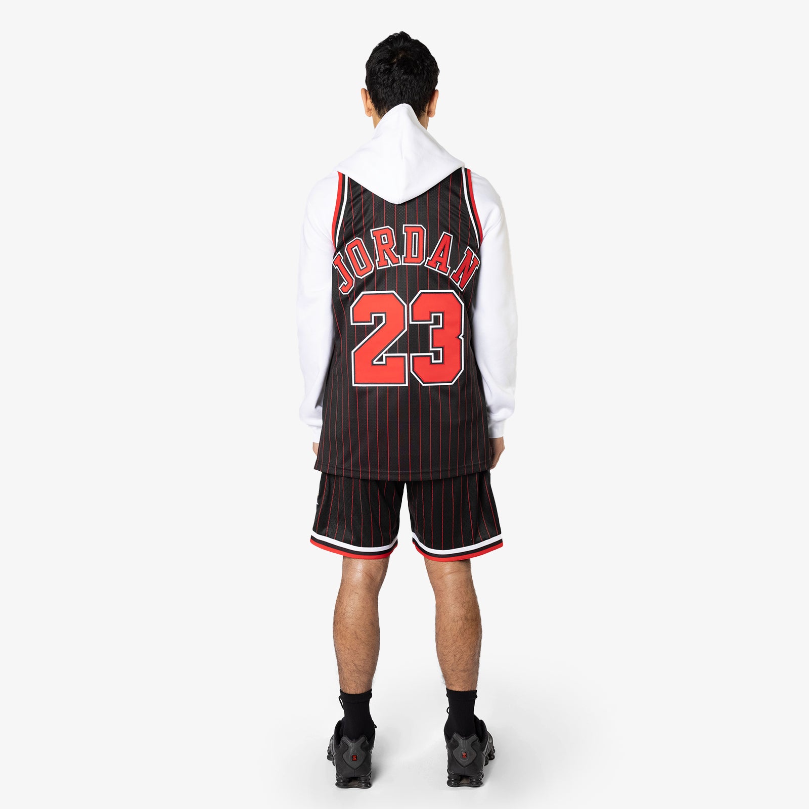 black pinstripe jordan jersey