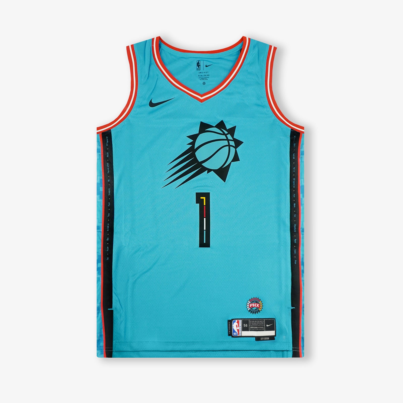 Devin Booker Phoenix Suns 2023 City Edition Swingman Jersey Turquois Throwback 