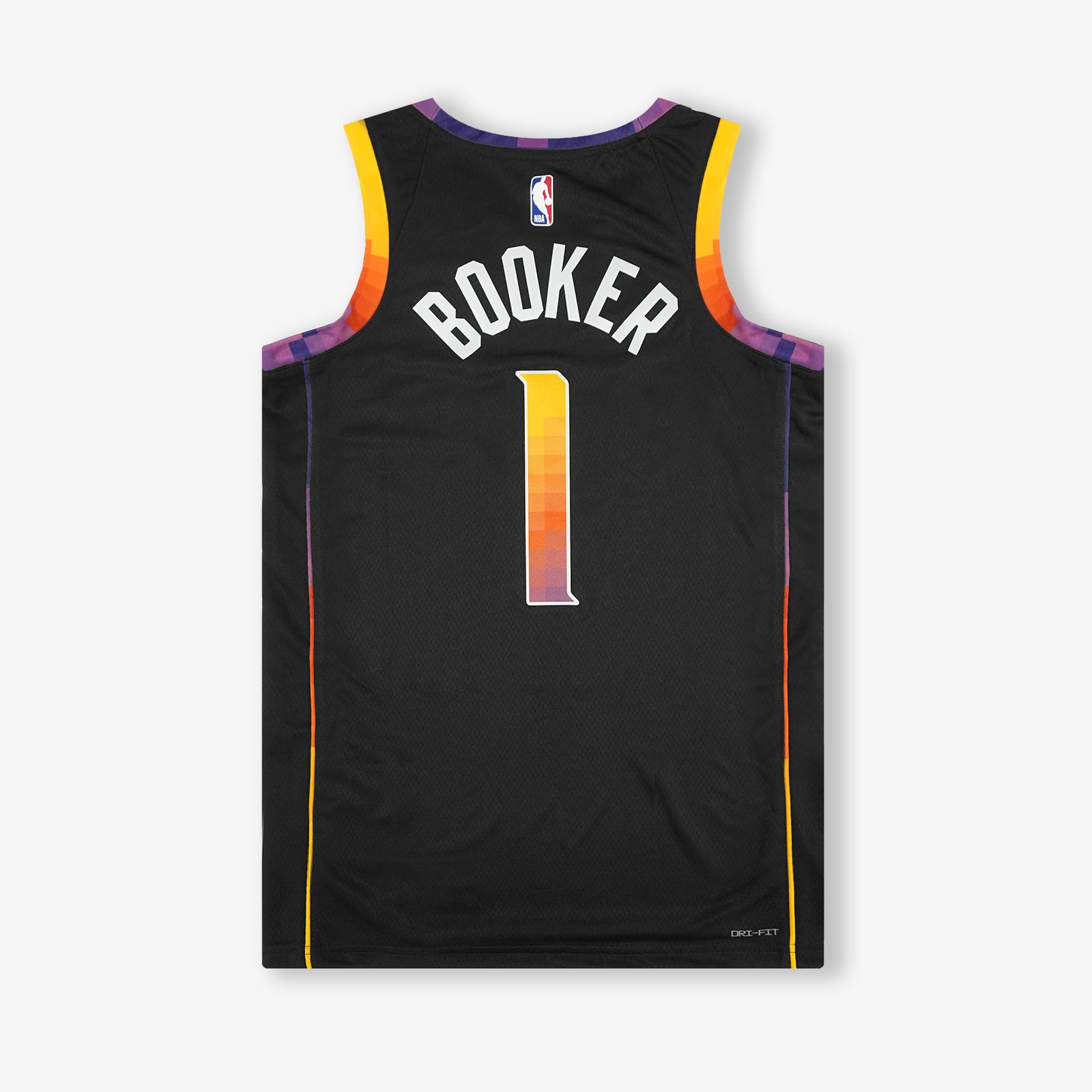 Devin Booker Phoenix Suns Statement Edition Swingman Jersey Black Throwback 