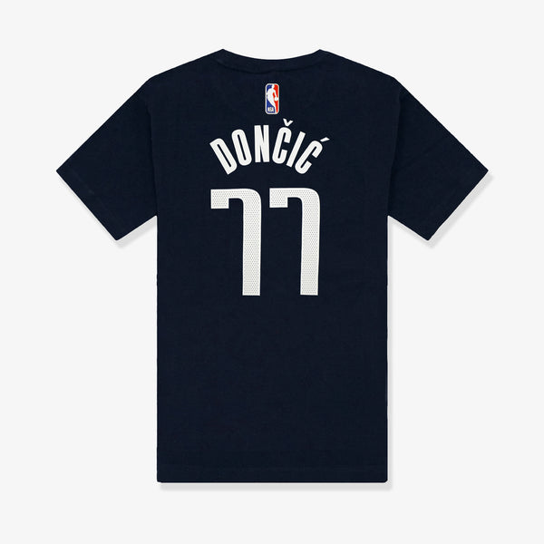Luka Doncic Dallas Mavericks Statement Name & Number NBA T-Shirt - Nav ...