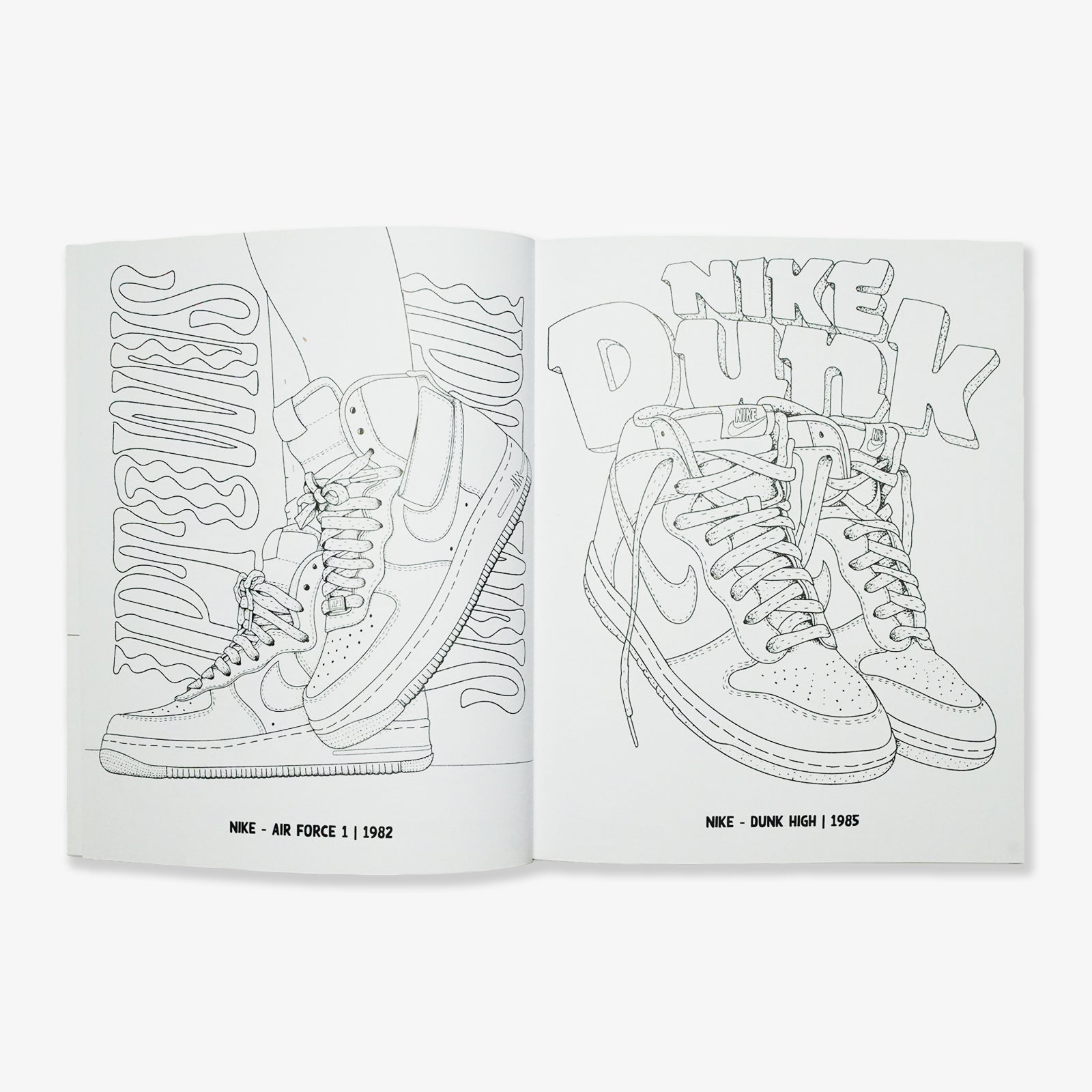 the sneaker colouring book