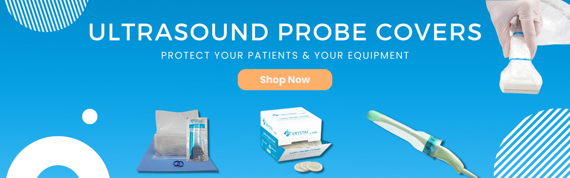 Discover our wide range of ultrasound probe covers - Protect your patients & your equipment with EDM