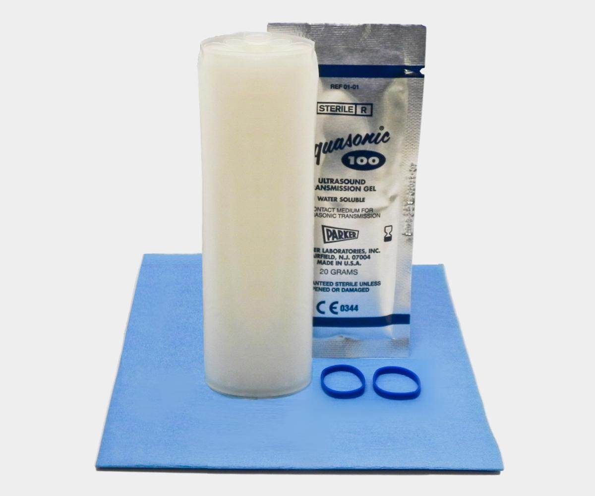 Ultrasound Probe Cover with Adhesive, Transducer Disposable Clear Latex-Free Sterile Protector, Packaging Individual, 50 Pcs (6 x 48)