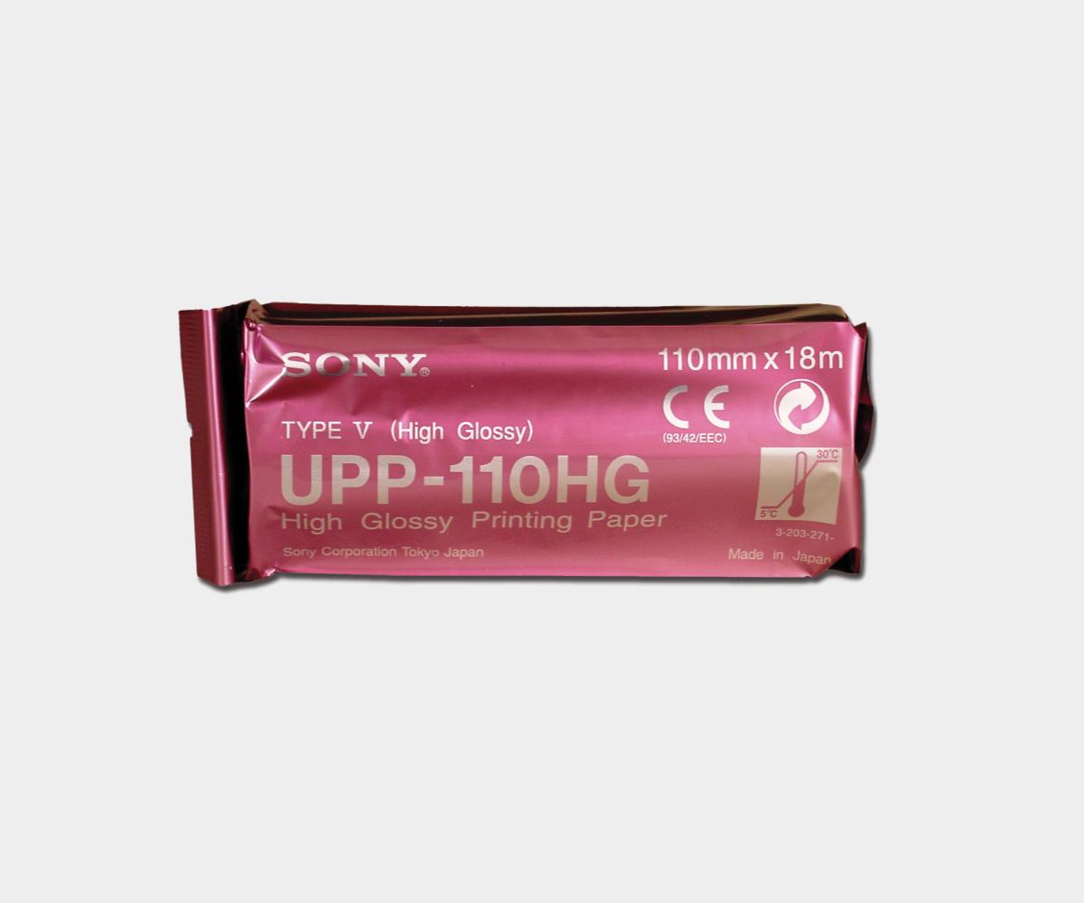 Sony UPP-84S - Papier Blanc Papier thermique, Rouleau, 84mm x 13,5m