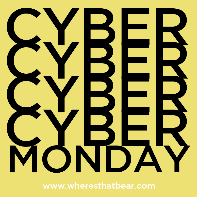 It's Bear's big Cyber Monday flash Sale! Get great deals on our favourite lines. Hurry, it's for 24 hours only...