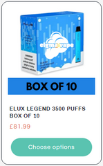 Elux Legend 3500 Puffs Box of 10