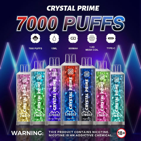 crytal prime vapes 7000 flavours