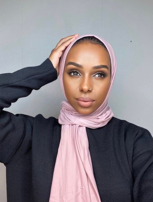 Jersey Hijab Premium quality orange nude blush – kaiapparel