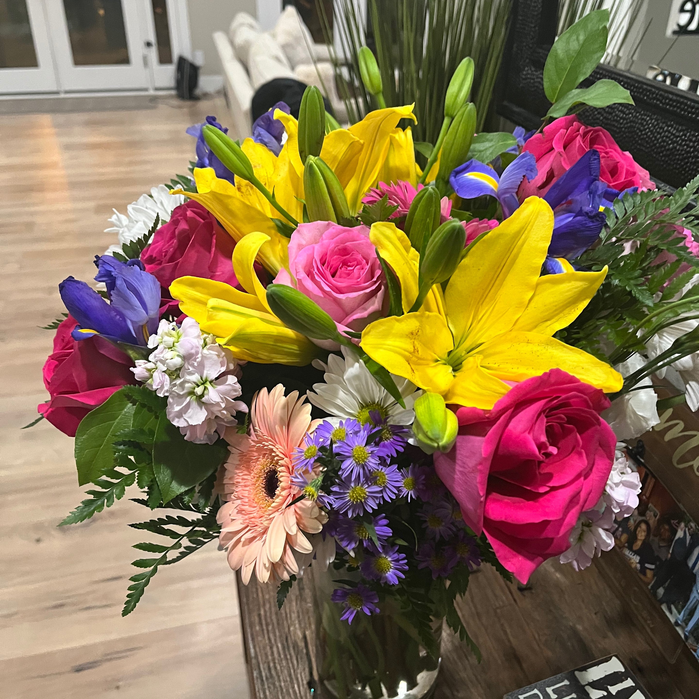 Recipient submitted photo saying thanks for Florist's Choice Daily Deal