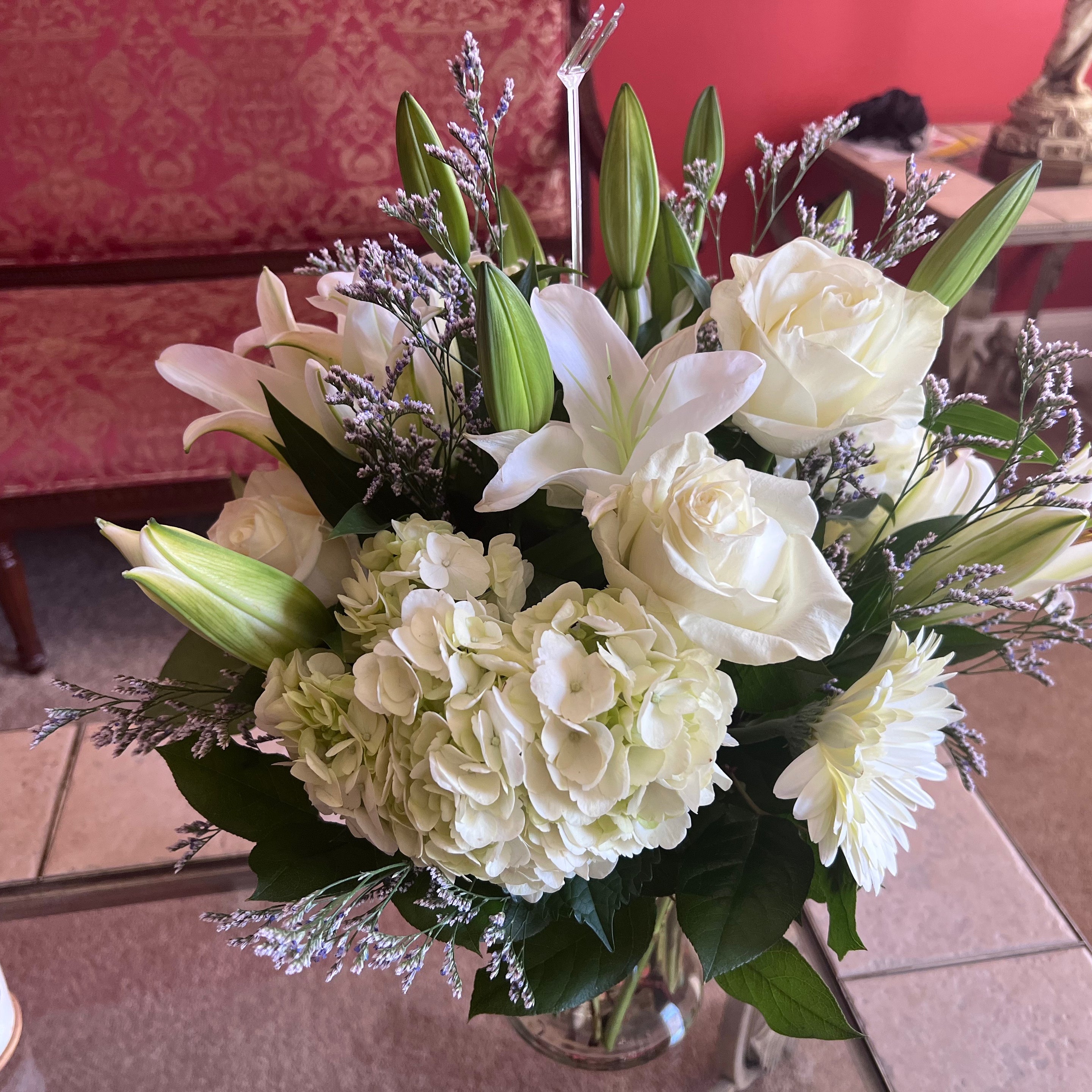 Photo from the recipient showing gratitude for Inspired Blooms™