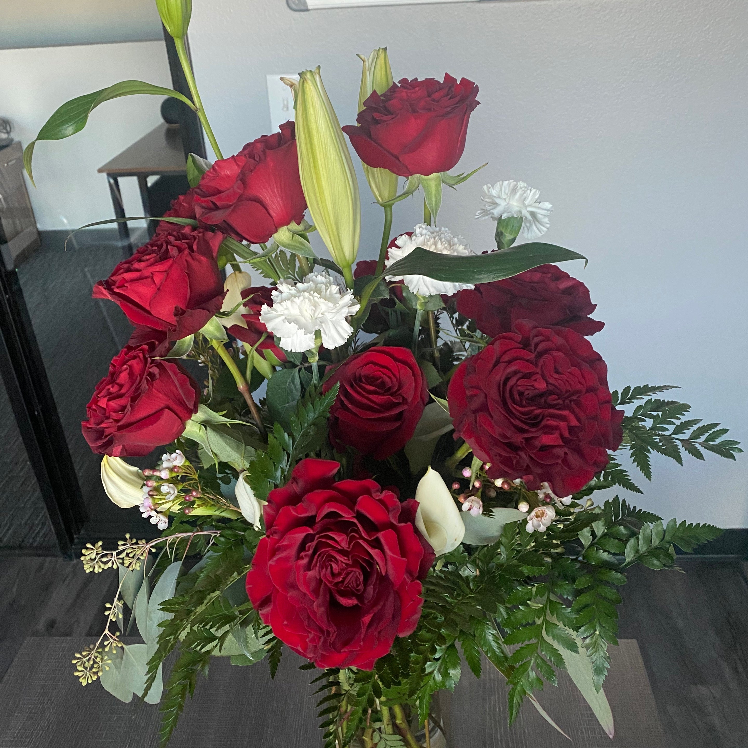 Photo sent by the recipient as a thank-you for Love You Forever™ Bouquet