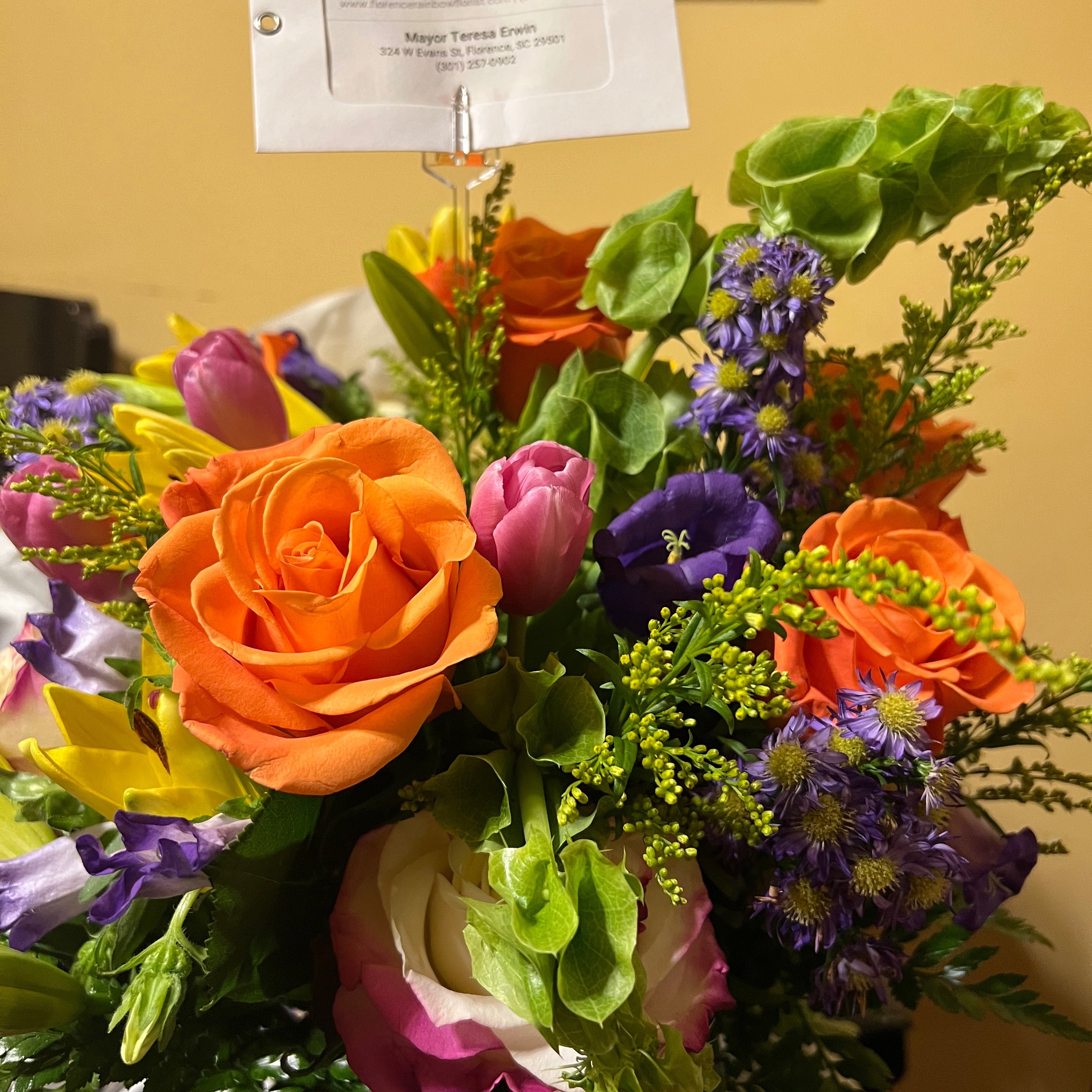 Photo sent by the recipient as a thank-you for Garden Splendor Bouquet™