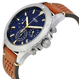 Fossil JR1504 Nate Navy Blue Dial Men's Chronograph Watch - WATCH ACES