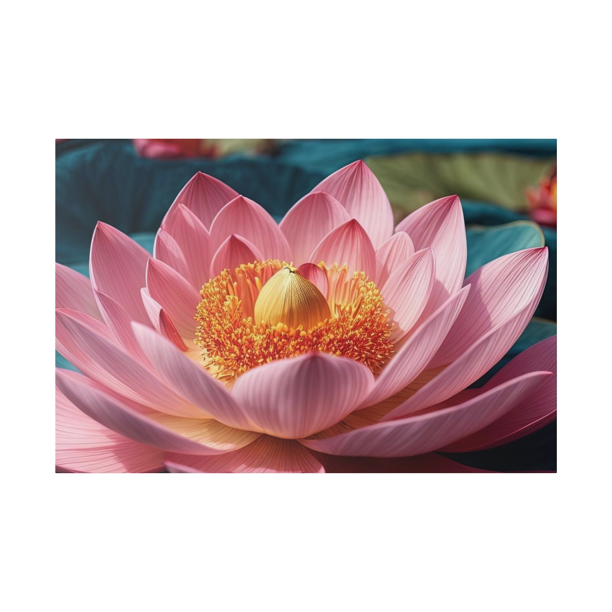 Ethereal Lotus Blossoms - Matte Canvas